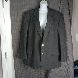 Dillard's Wimbledon of England Men's Blazer 48R Wool Blend Gold Buttons